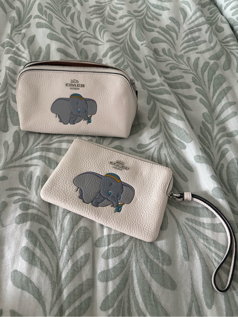 Coach Dumbo Cosmetic Pouch & Wristlet Set